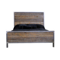 Rustic-Industrial-Metal-And-Wood-Bed-7
