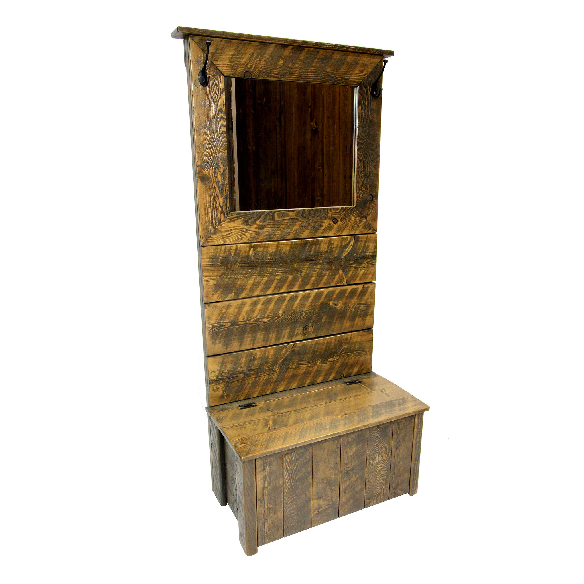 Rustic-Hall-Tree-Bench-With-Mirror-1