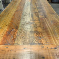Reclaimed-dining-table-with-metal-base-top-1