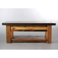 COFFEETABLE-CUSTOM-BARNWOOD-ANGLEIRONMETAL-TOP-TIN-IN-DRAWERS